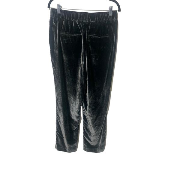 Ann Taylor Velvet Easy Pull On Ankle Pants Pewter NWT sz M Beautiful! - Picture 6 of 10